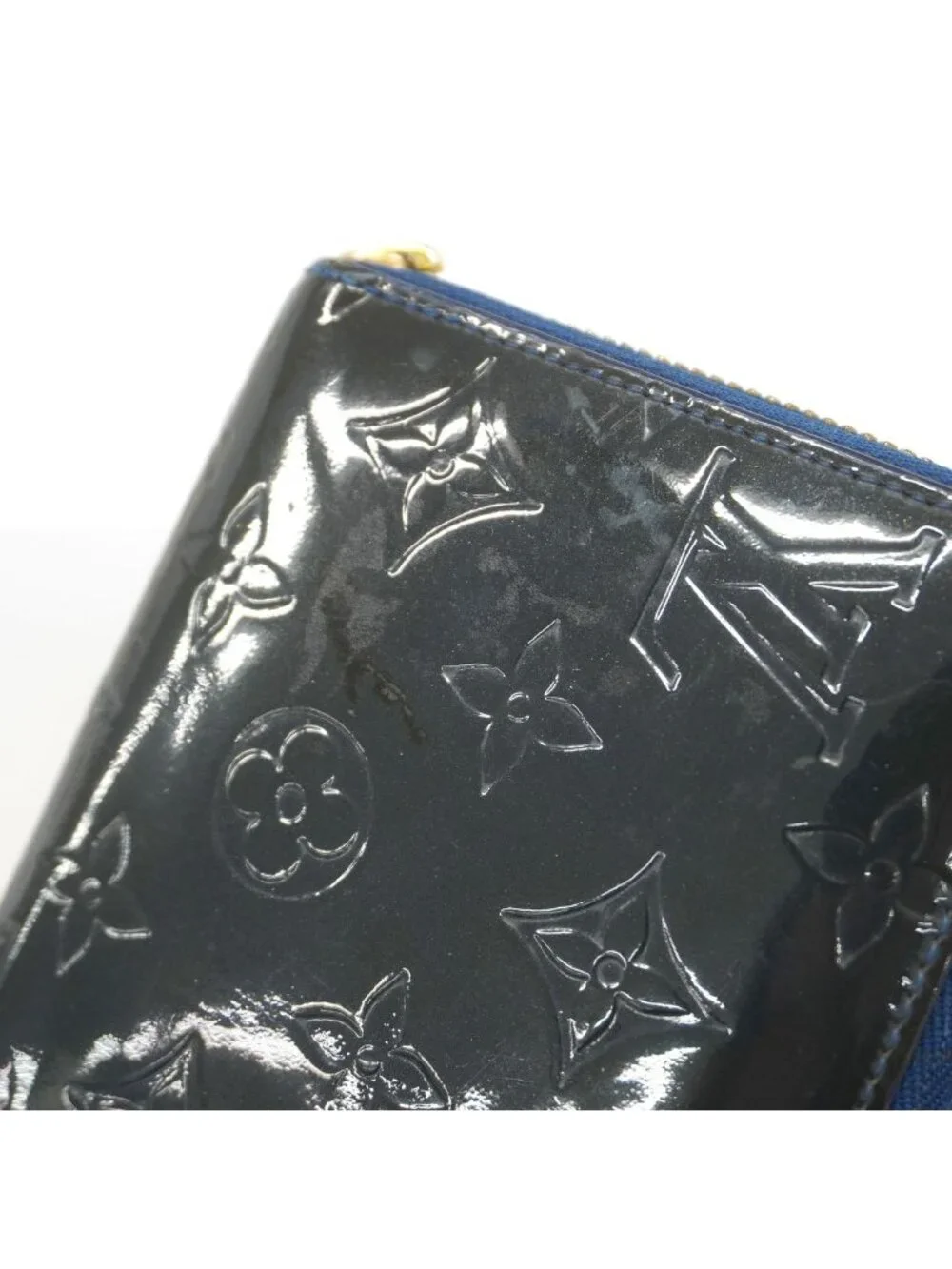 Louis Vuitton Wallet Vernis Zippy Grand Blue